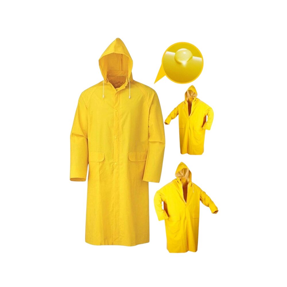 %100 su geçirmez turuncu yağmurluk – dayanıklı iş yağmurluğu