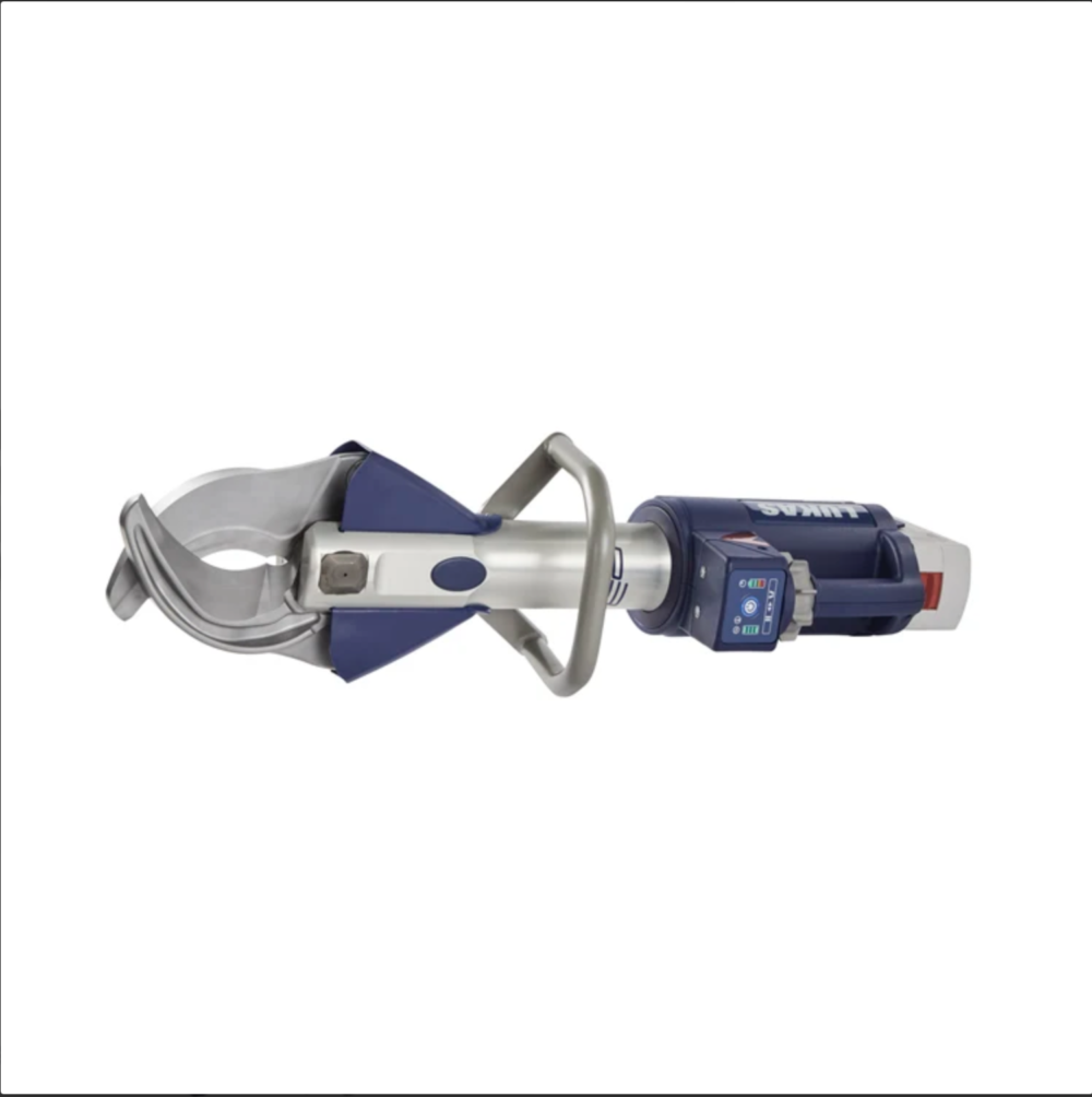 LUKAS S 378 E3 bataryalı kesici, 760 kN kesme gücü ve geniş makas açıklığı ile arama kurtarma operasyonlarında güvenli ve etkili kullanım sunar.